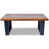 Coffee Table Teak Resin 39.4"x19.7"