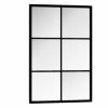 Wall Mirror Black 23.6"x15.7" Metal