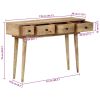 Console Table 43.3"x11.8"x29.5" Solid Wood Mango