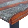 Coffee Table Teak Resin 39.4"x19.7"