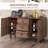 Storage Cabinet-Rustic Brown