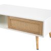 41.34 "rattan Coffee table - White