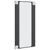 Wall Mirror Black 19.7"x39.4" Rectangle Iron