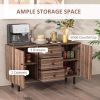 Storage Cabinet-Rustic Brown