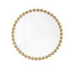 Beaded Round Wall Mirror 36"D